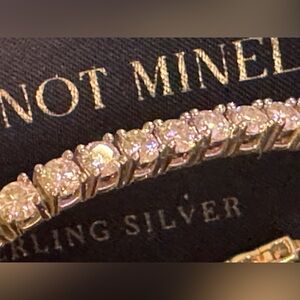 Sterling silver Moisenite tennis bracelet!